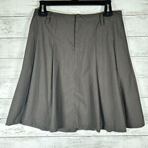 We The Free By FREE PEOPLE School Girl Pleated Brown Mini Skirt Pockets Sz 2 NEW